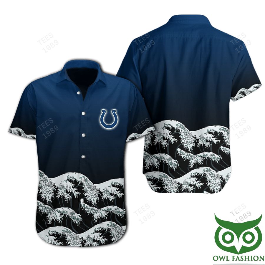 NFL Indianapolis Colts Waves Hawaiian Shirt 