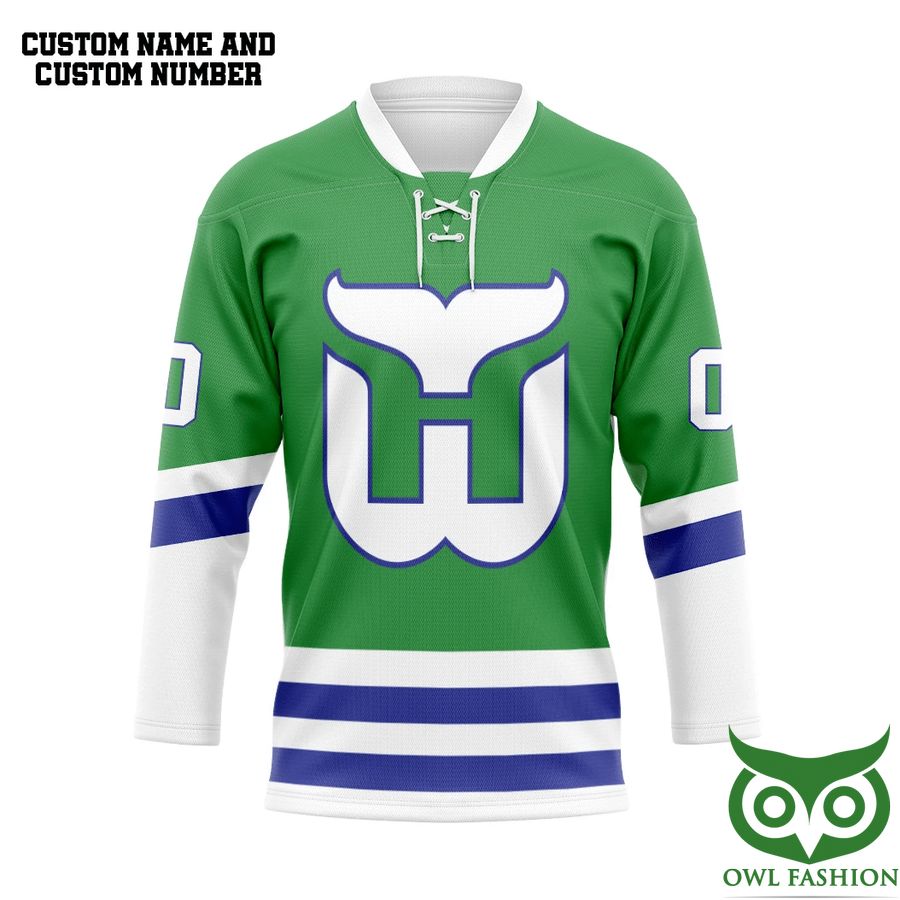 3D Carolina Hurricanes Hartford Whalers NHL Custom Name Number Hockey Jersey