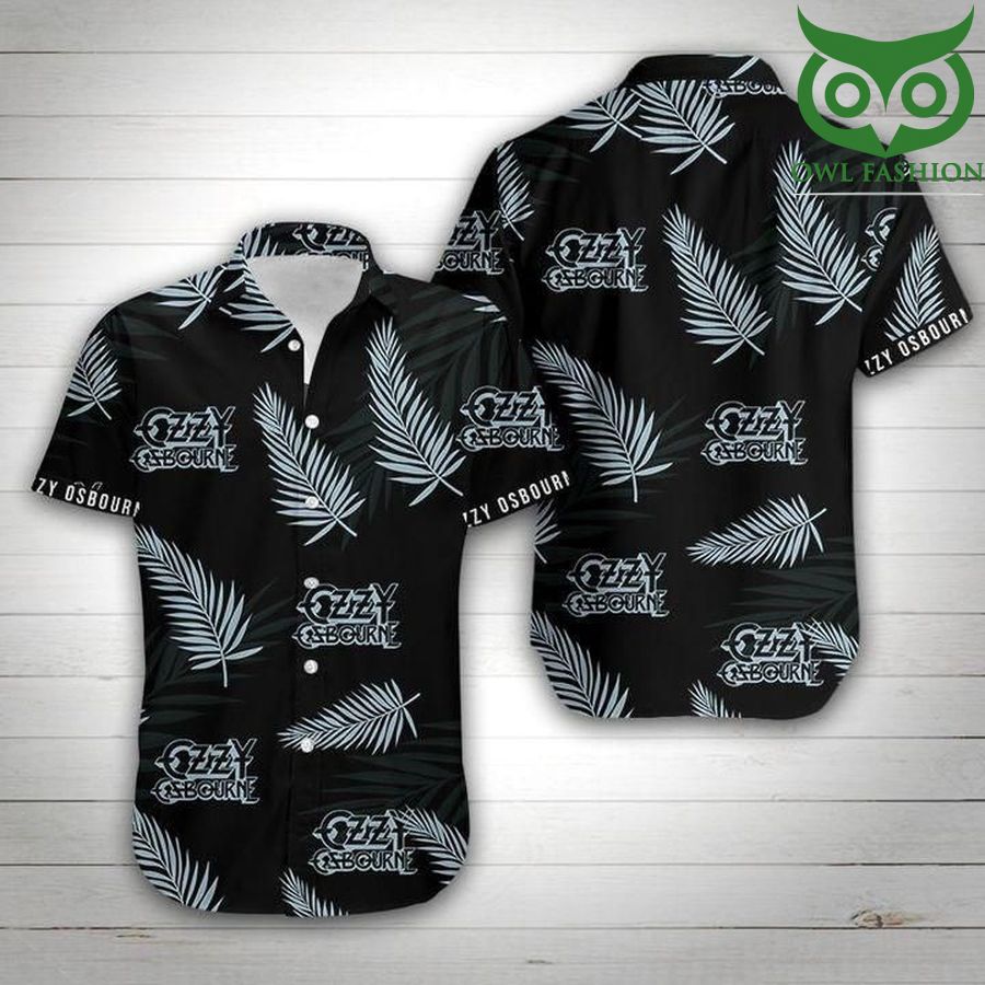 Ozzy osbourne Floral logo tropical short sleeve Hawaiian Shirt 