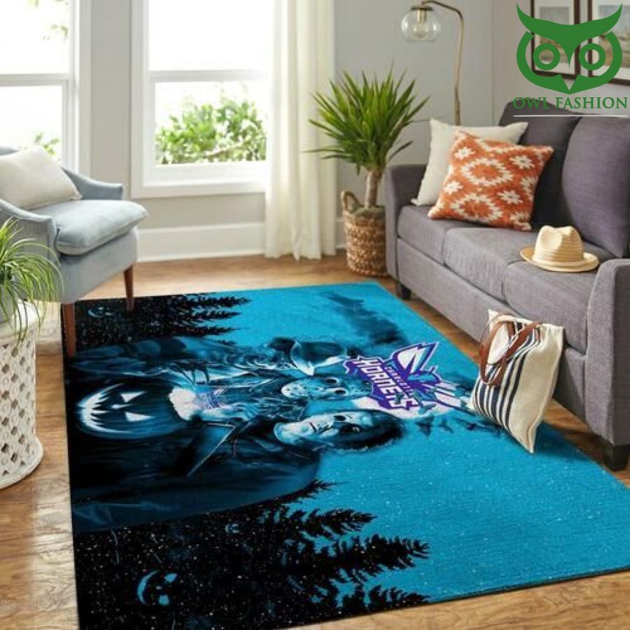 Charlotte Hornets Nba Basketball room decorate floor carpet rug 