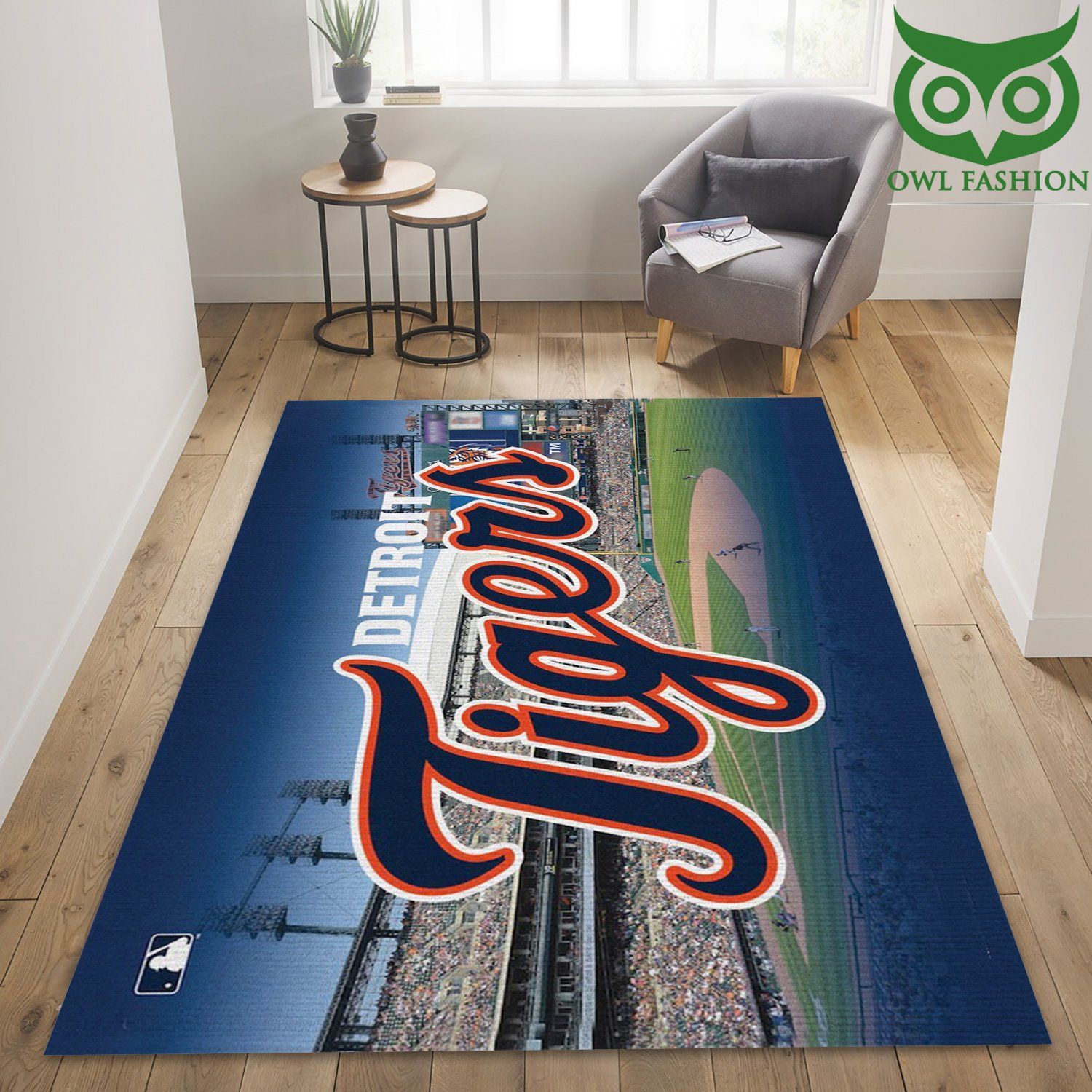 Detroit Tigers Baseball Area MLB carpet rug
