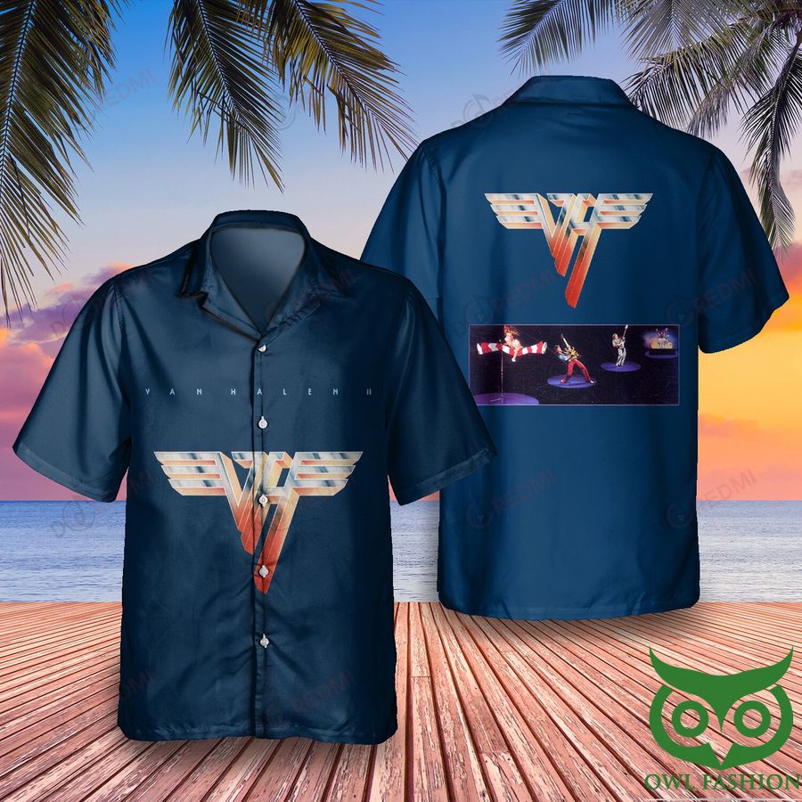 Van Halen 1979 Van Halen II 2nd Studio Album Hawaiian Shirt 