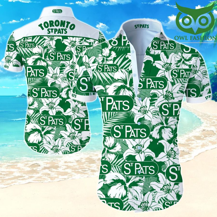 Toronto St Patricks tropical team logo summer Hawaiian Shirt