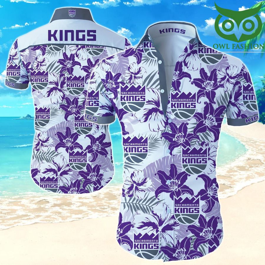 Sacramento Kings floral Hawaiian Shirt 