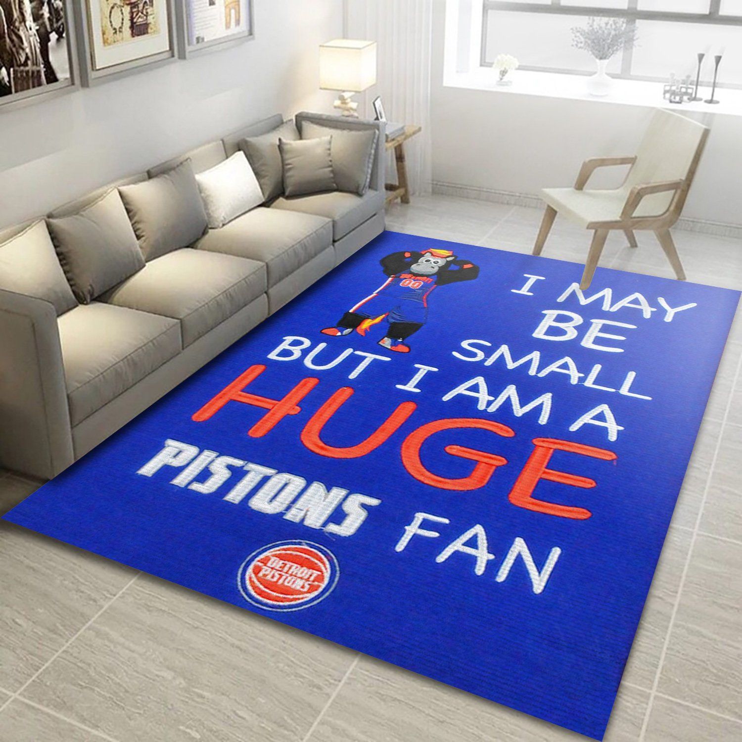 NBA Detroit Pistons Fan Area Floor home decoration carpet rug