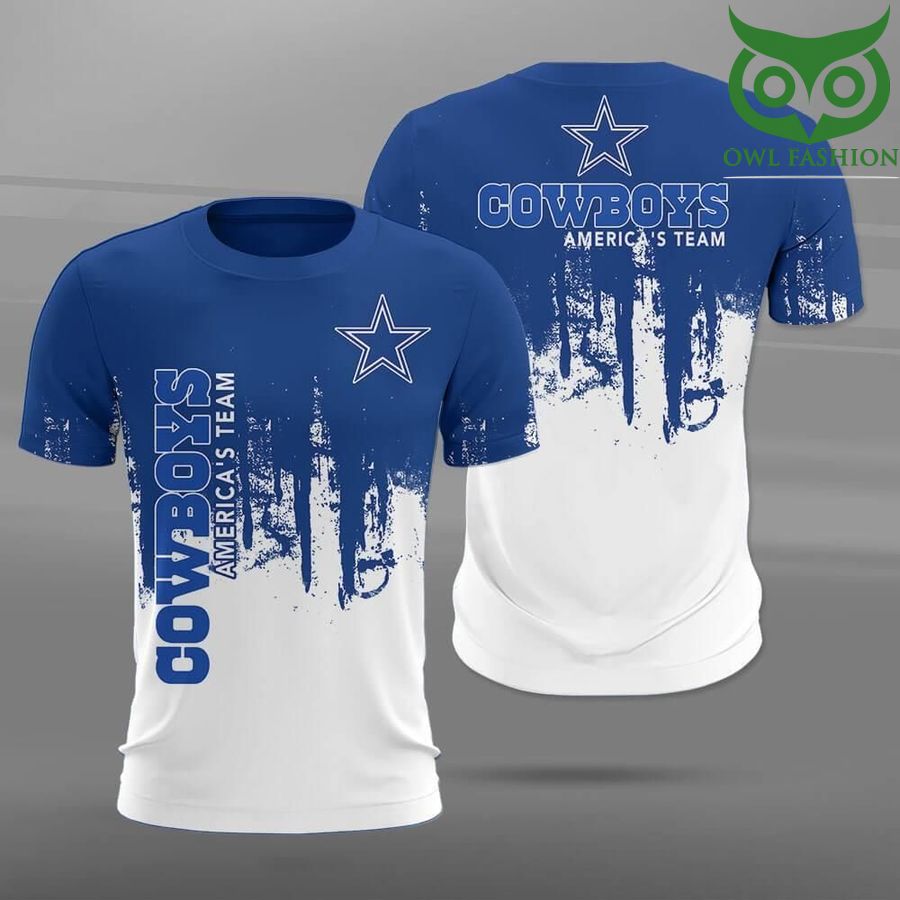 NFL Dallas Cowboys America's team Paint Forest Casual 3D t-shirt