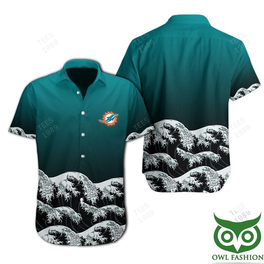 NFL Miami Dolphins Waves Hawaiian Shirt 