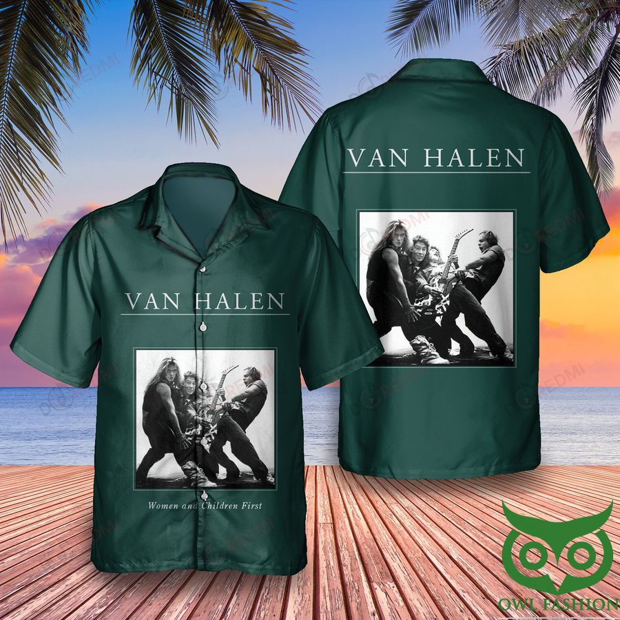 Van Halen Women and Children First 3rd Studio Album Hawaiian Shirt