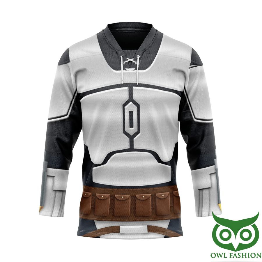 3D Star Wars Jango Fett Costume Custom Hockey Jersey