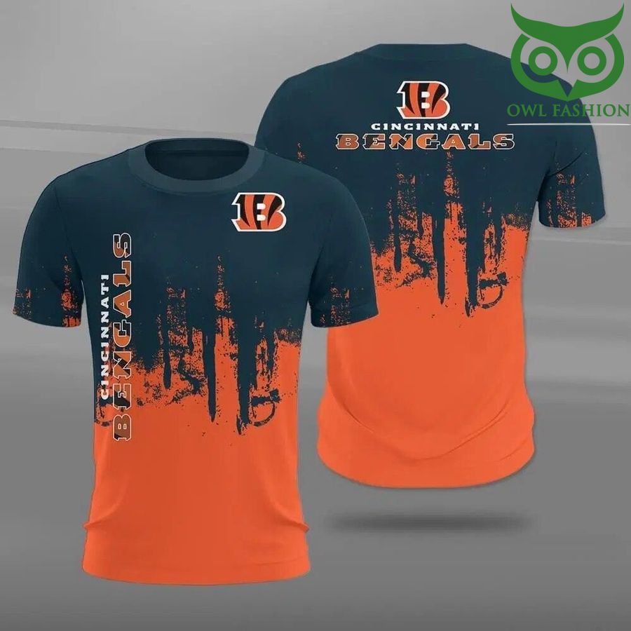 NFL Cincinnati Bengals style Paint Forest Casual 3D t-shirt