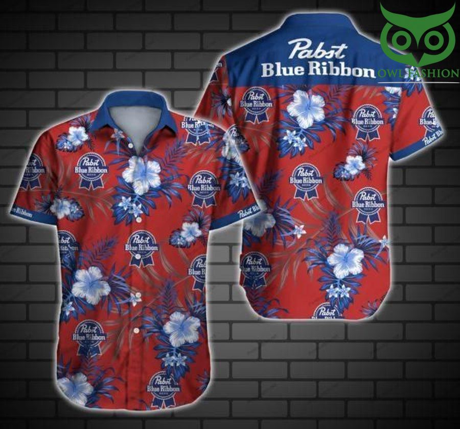 Pabst blue ribbon full 3D Hawaiian Shirt 