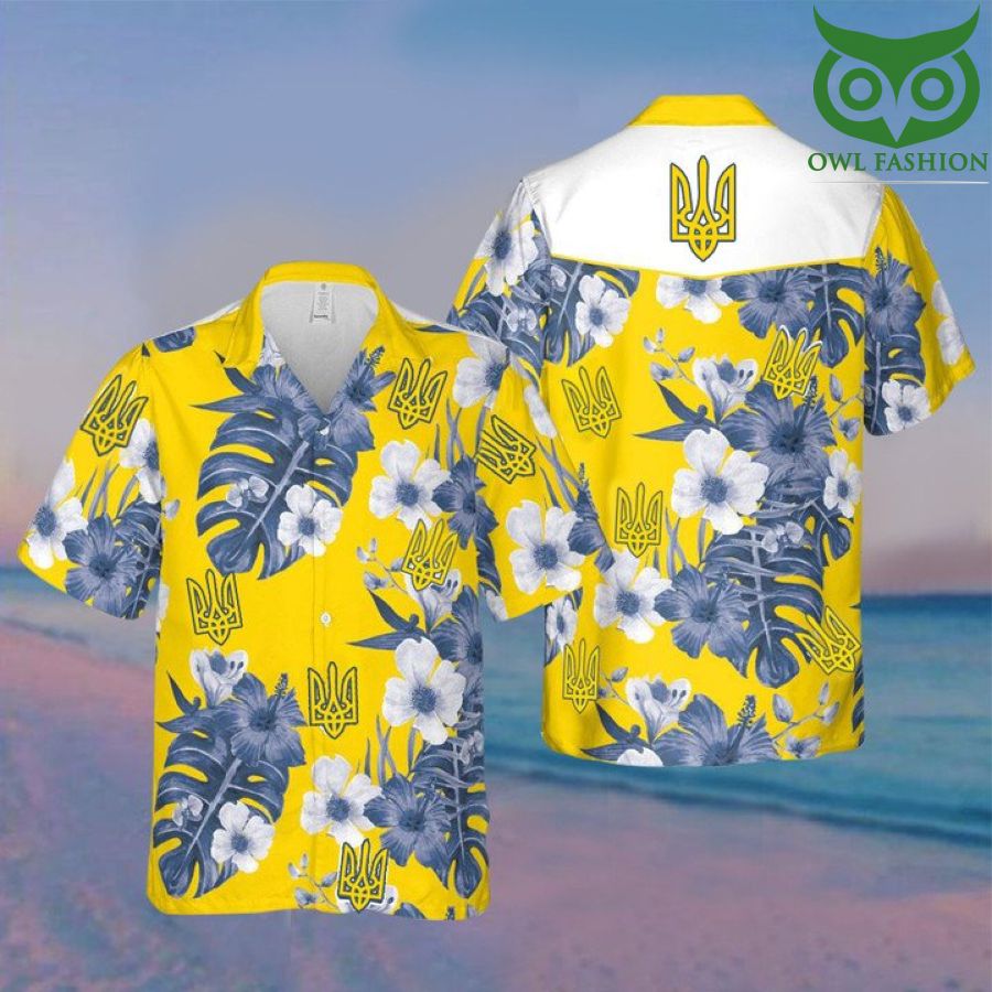 Stand With Ukraine Hawaii Shirt Ukrainian Symbol Support Ukraine