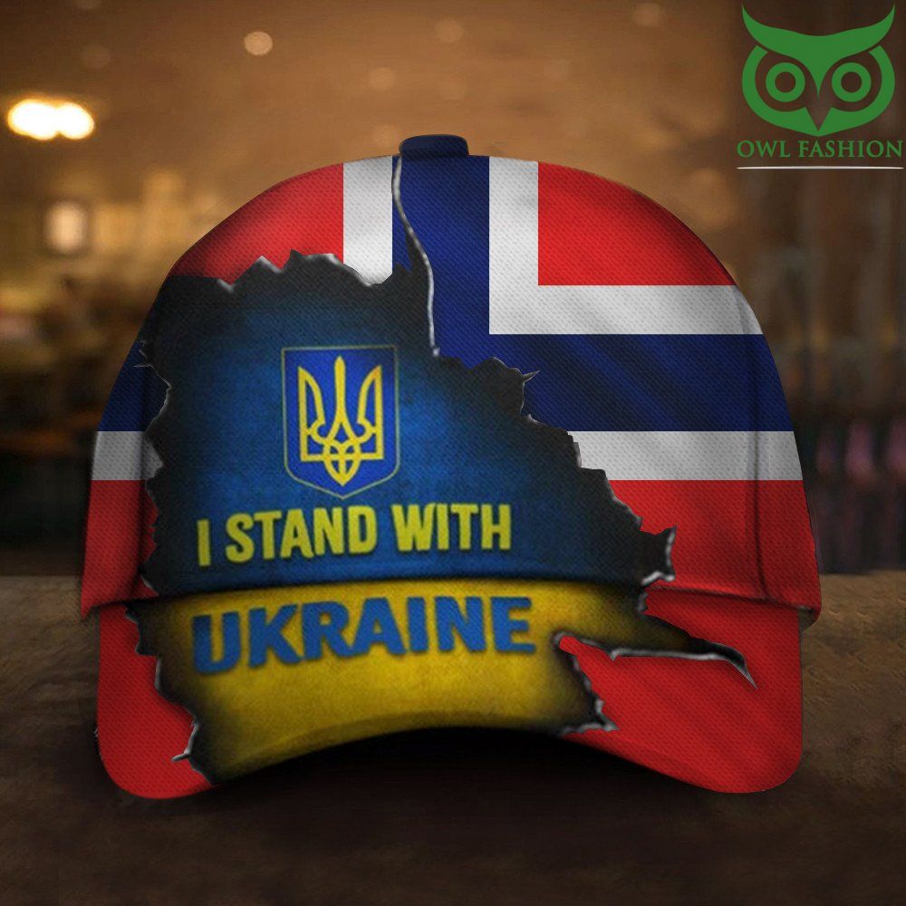 I Stand With Ukraine Norway Flag Hat For 2022 I Stand With Ukraine Merch Norwegian Gift