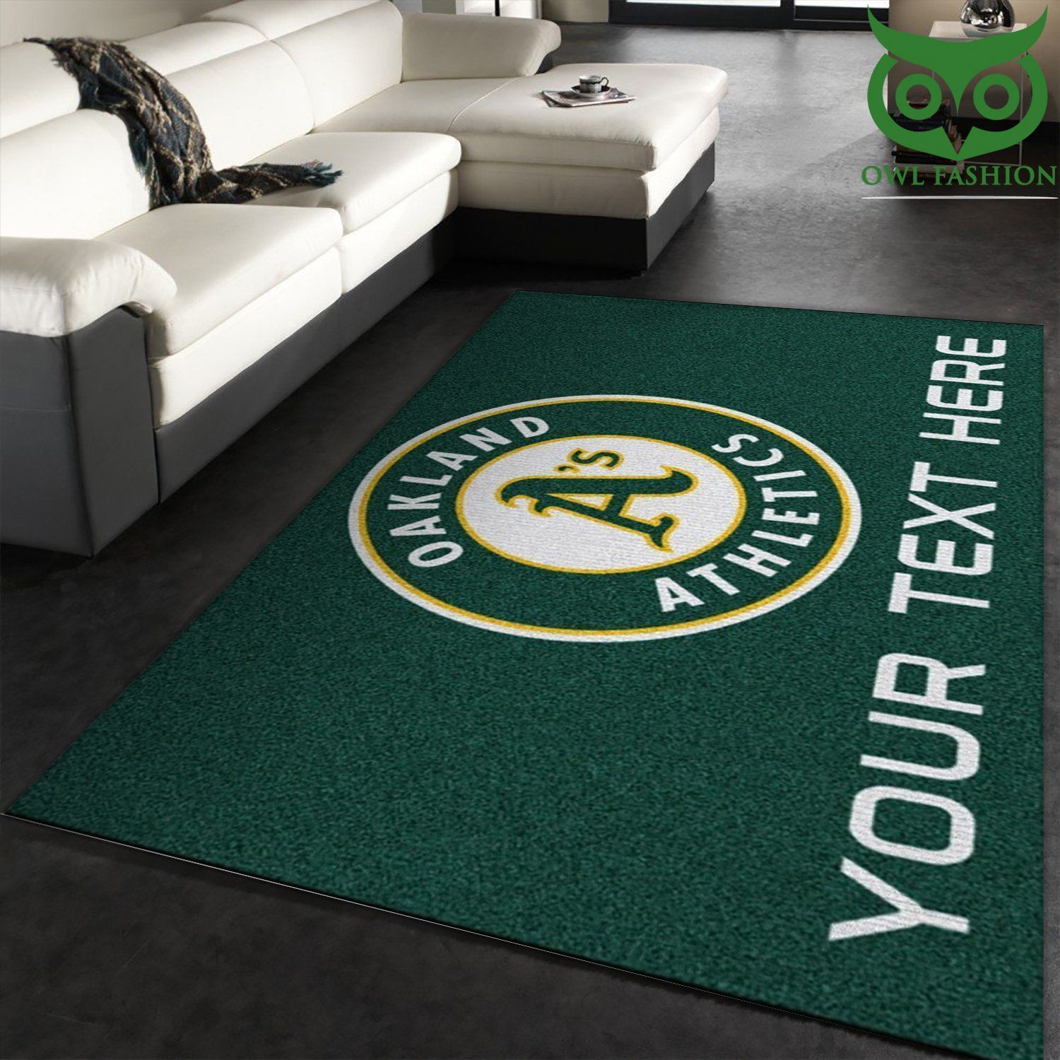 Oakland Athletics Personalized Accent carpet rug Decor