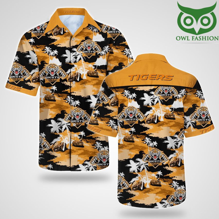 Wests Tigers Tommy Bahama Hawaiian Shirt for summer