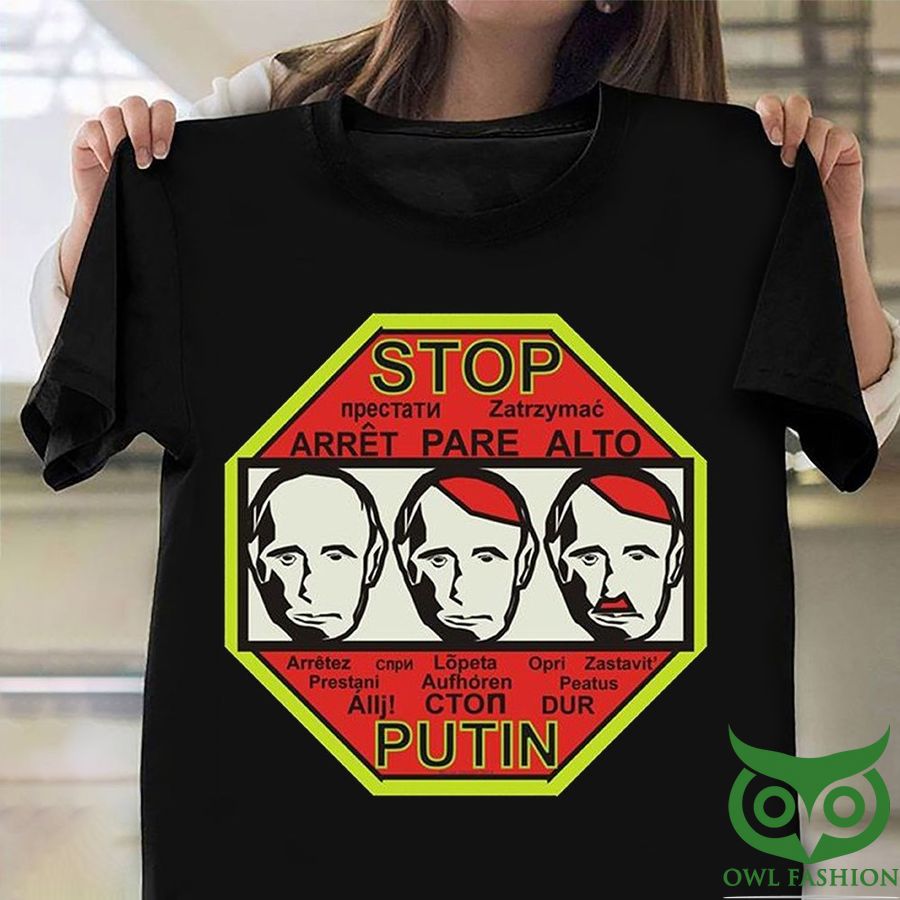Fuck Putin Stop Putin Russian Warship Go F Yourself Stand With Ukraine 2D T-Shirt