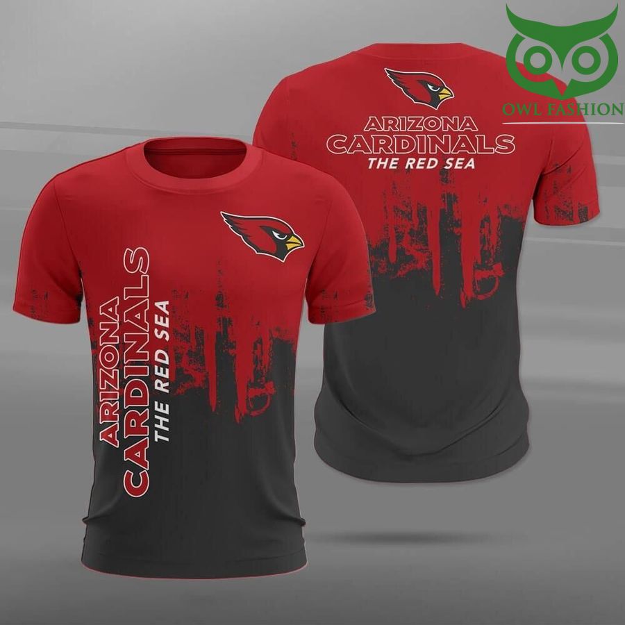NFL Arizona Cardinals the red sea Paint Forest Casual 3D t-shirt