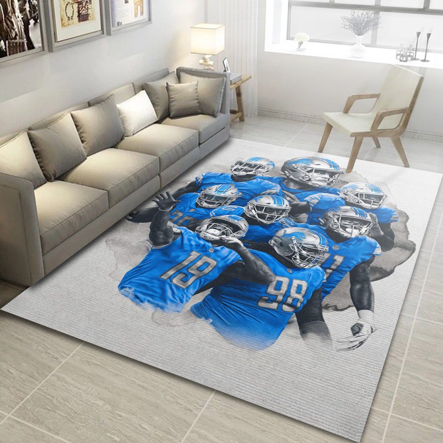 NFL Football Detroit Lions Team Floor home decoration carpet rug
