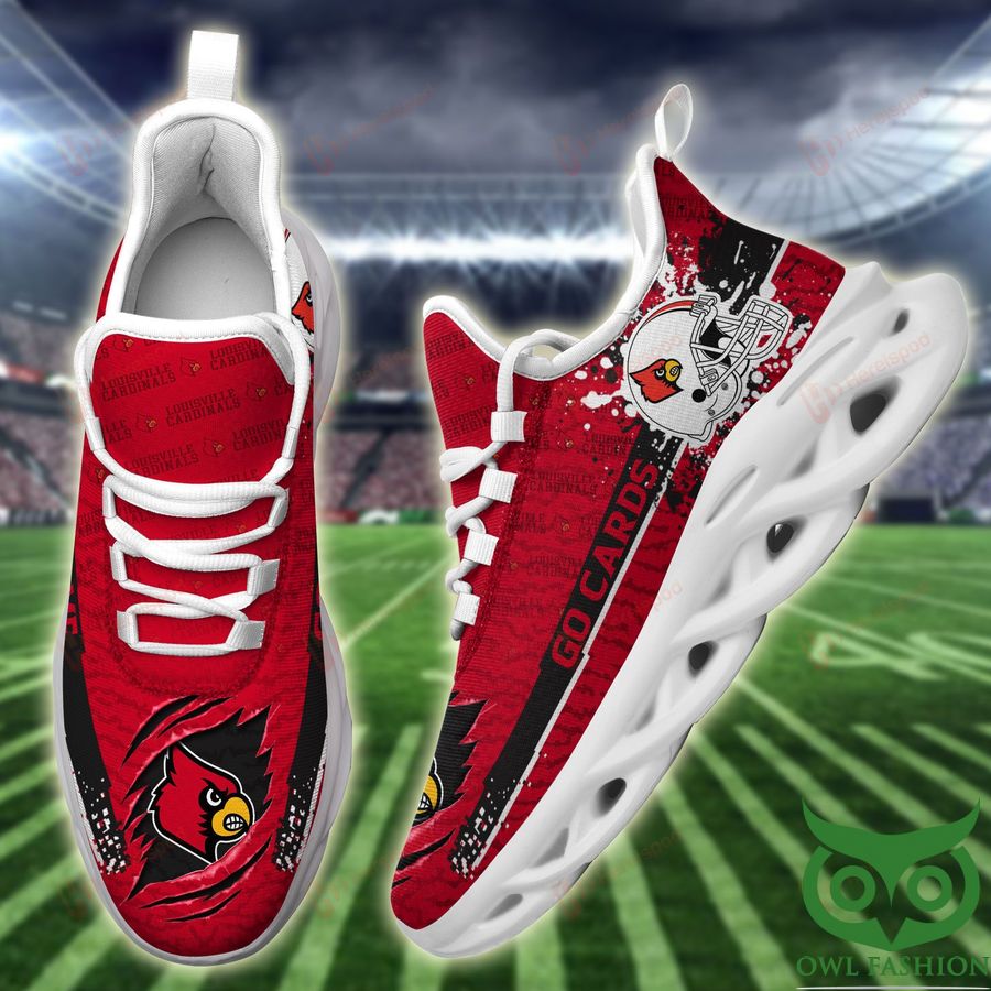 Personalized Louisville Cardinals Go Cards Max Soul Shoes