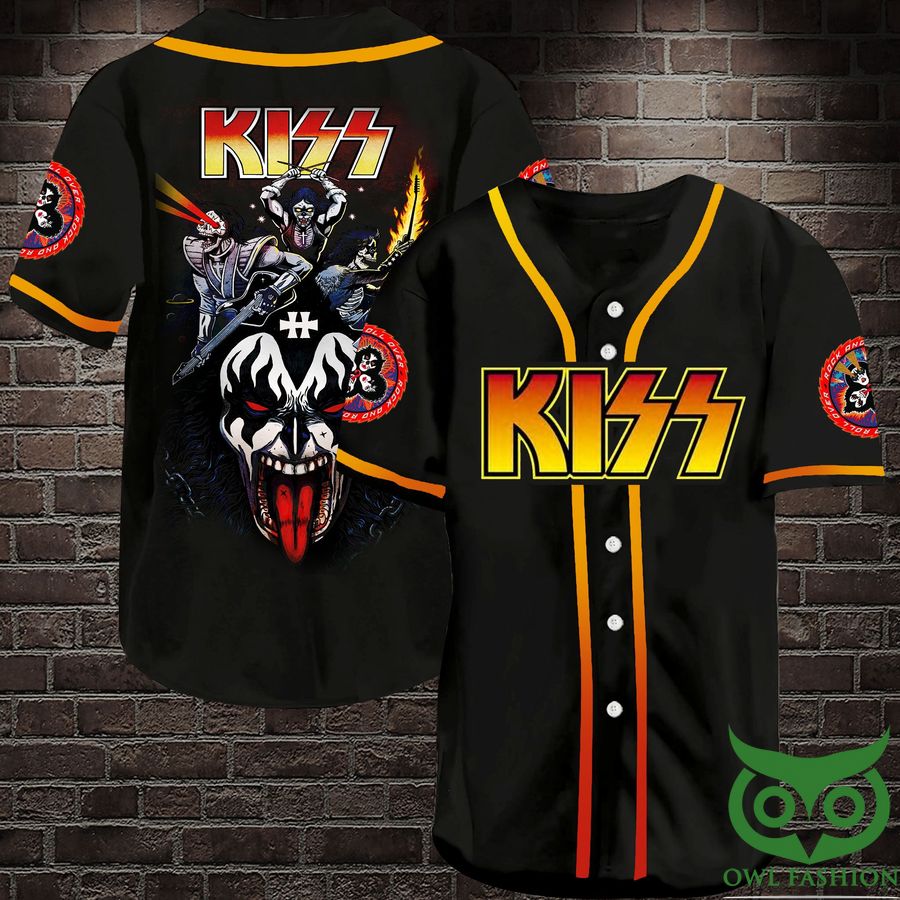 Kiss Rock Band Baseball Jersey Shirt