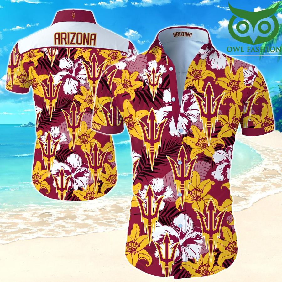 Arizona State Sun Devils summer short sleeve Hawaiian Shirt 