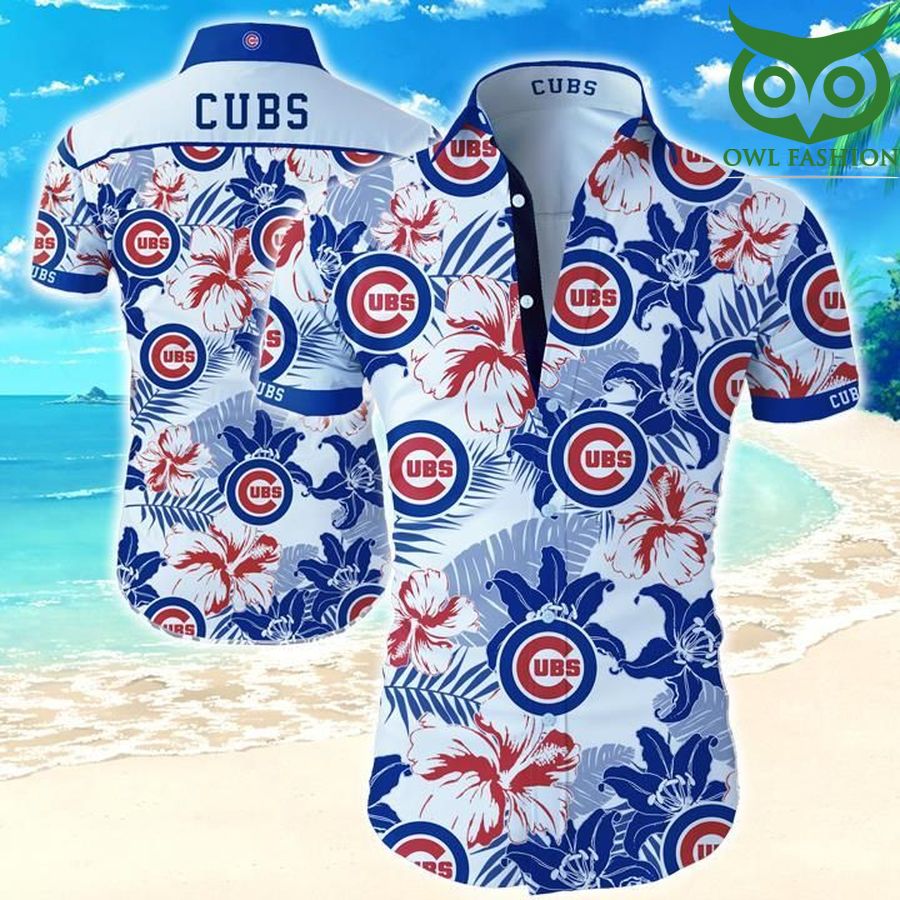 Chicago Cubs summer short sleeve Hawaiian Shirt 