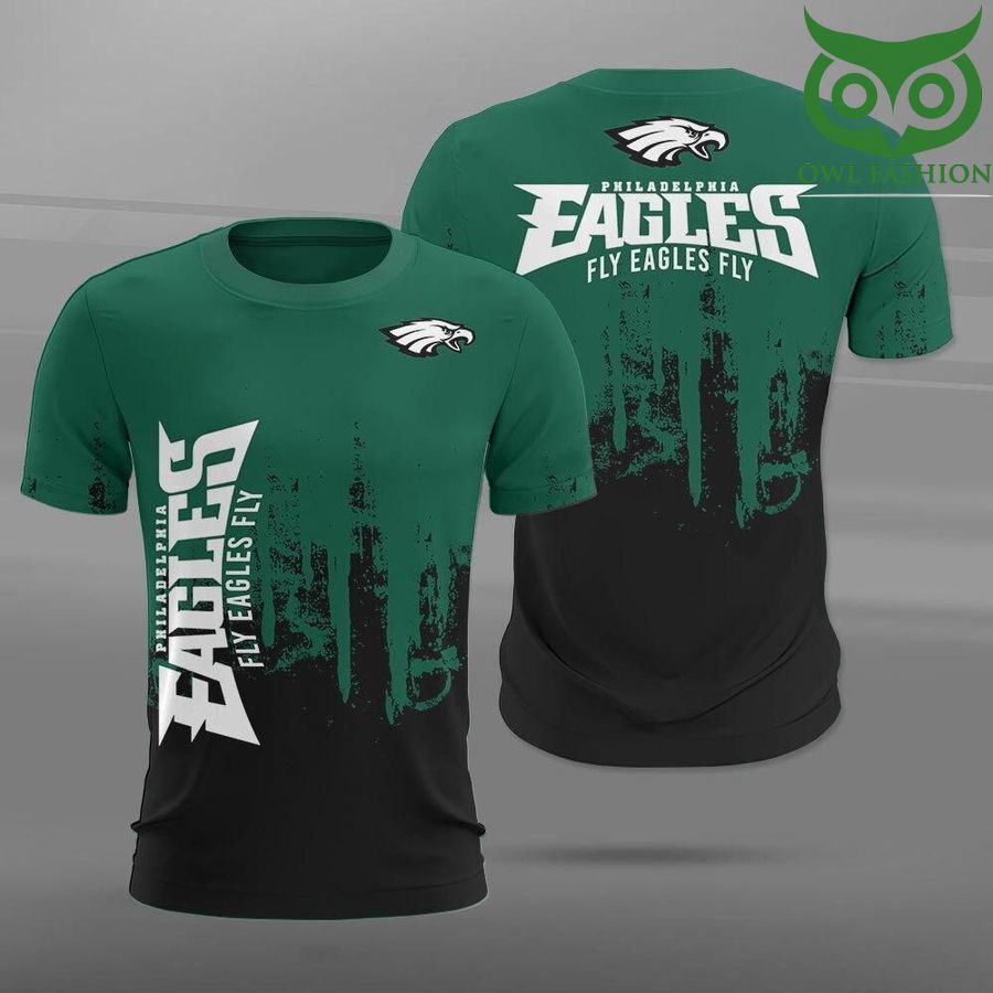 NFL Philadelphia Eagles fly eagles fly Paint Forest Casual 3D t-shirt
