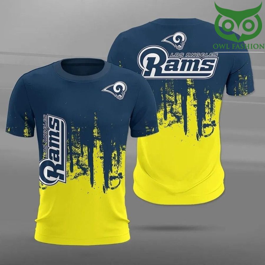 NFL Los Angeles Rams Paint Forest style Casual 3D t-shirt