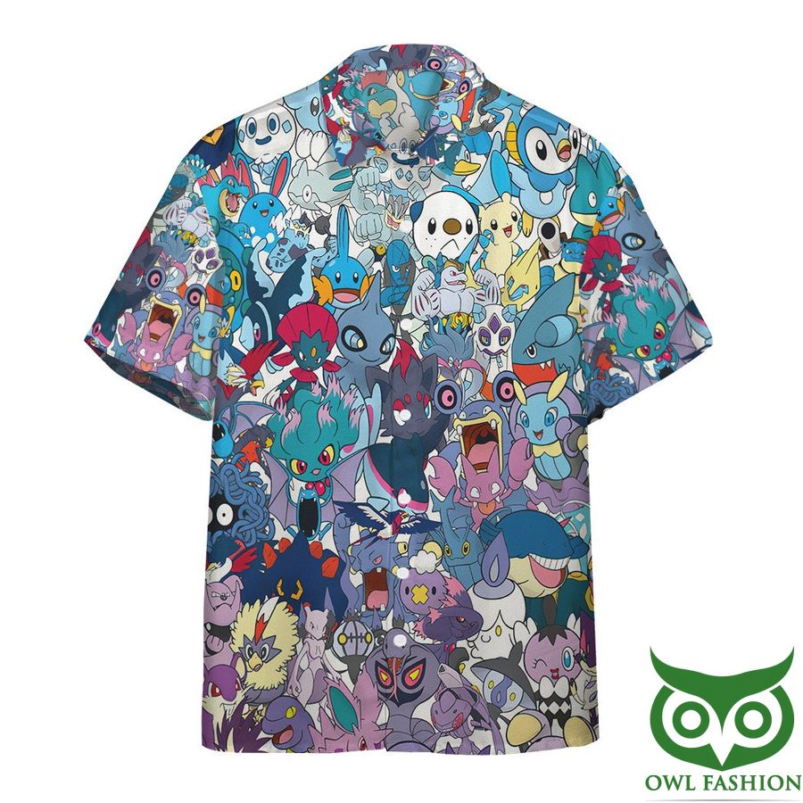 Gearhumans 3D All The Water Pokemon You Could Realize Hawaiian Shirt