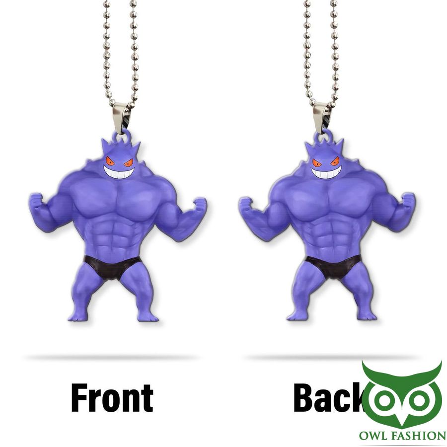 3D Pokemon Gym Bros Muscle Gengar Plastic Ornament