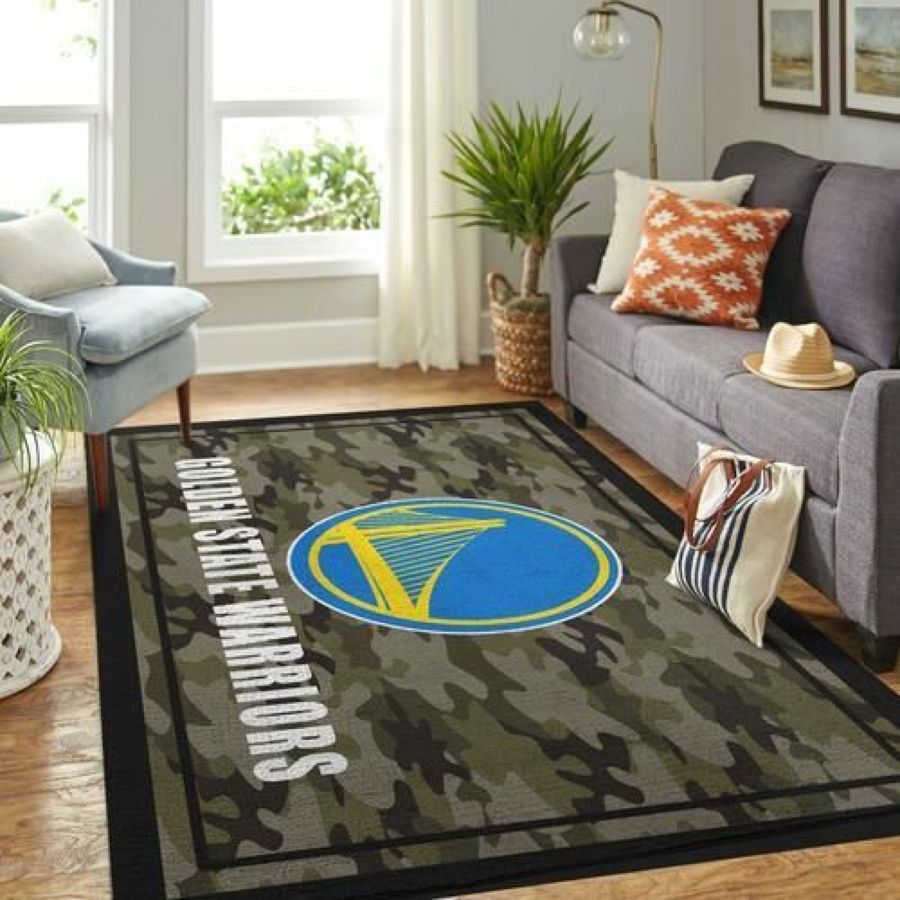 Camo Camouflage NBA Golden State Warriors Floor home decoration carpet rug