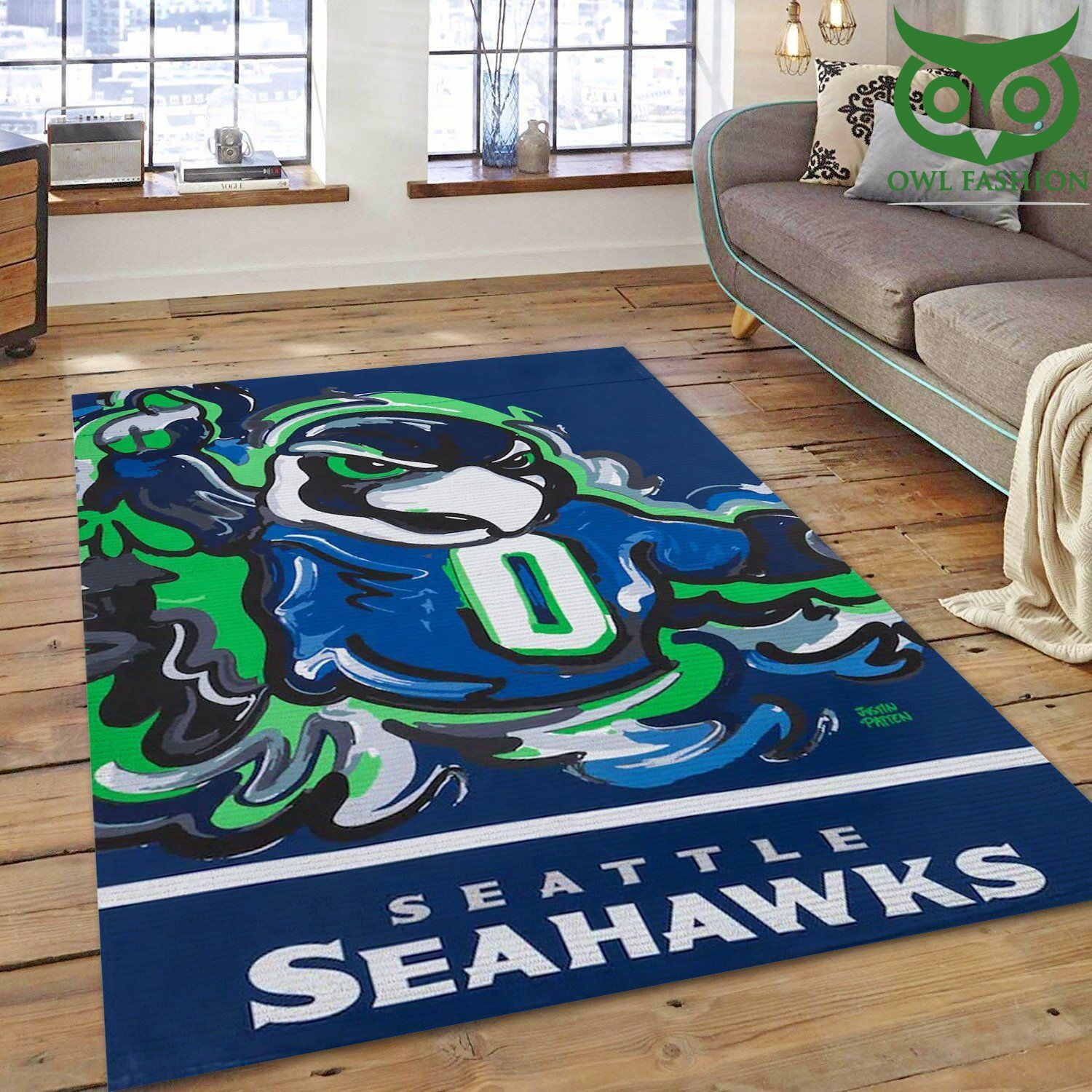 Seattle Seahawks Nfl Football Team decorate floor carpet rug 