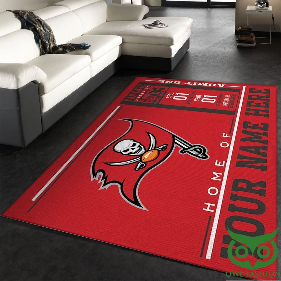 Customized Tampa Bay Buccaneers Wincraft NFL Team Logo Carpet Rug