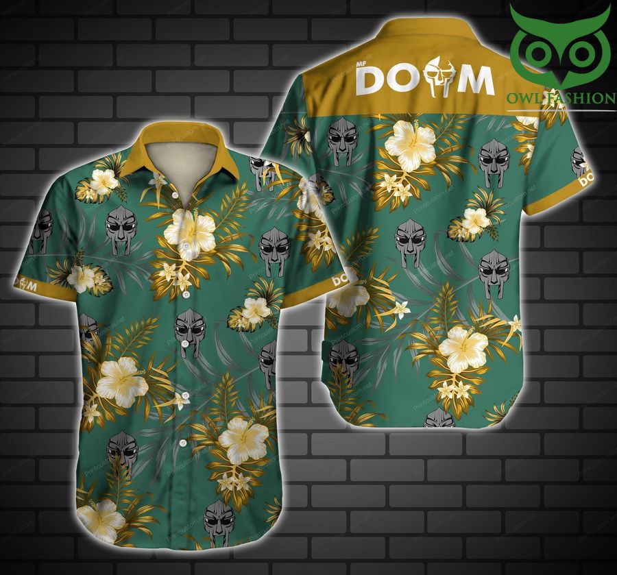Mf Doom tropical plants pattern Hawaiian Shirt 