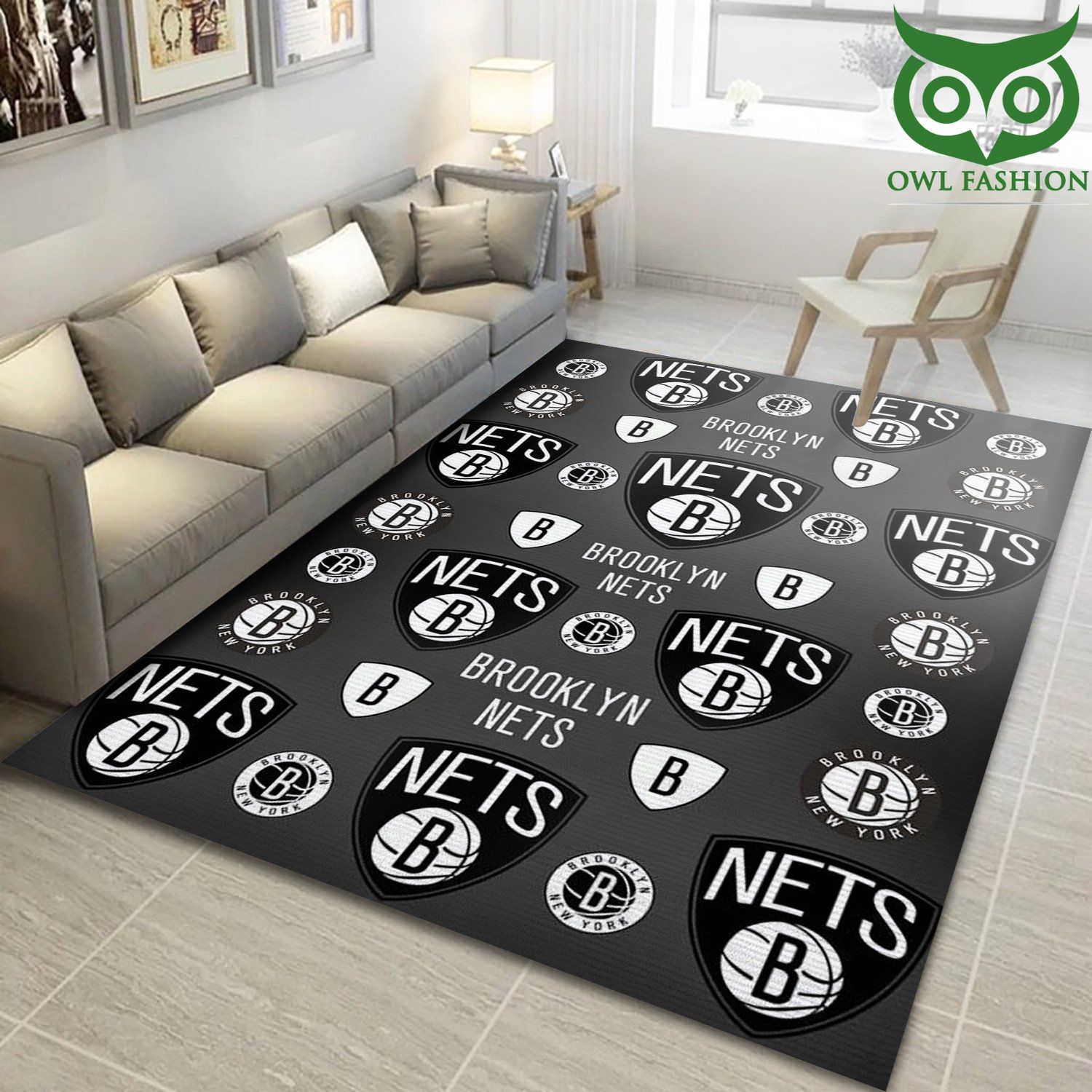 NBA Brooklyn Nets Team Area carpet rug Home and floor Decor