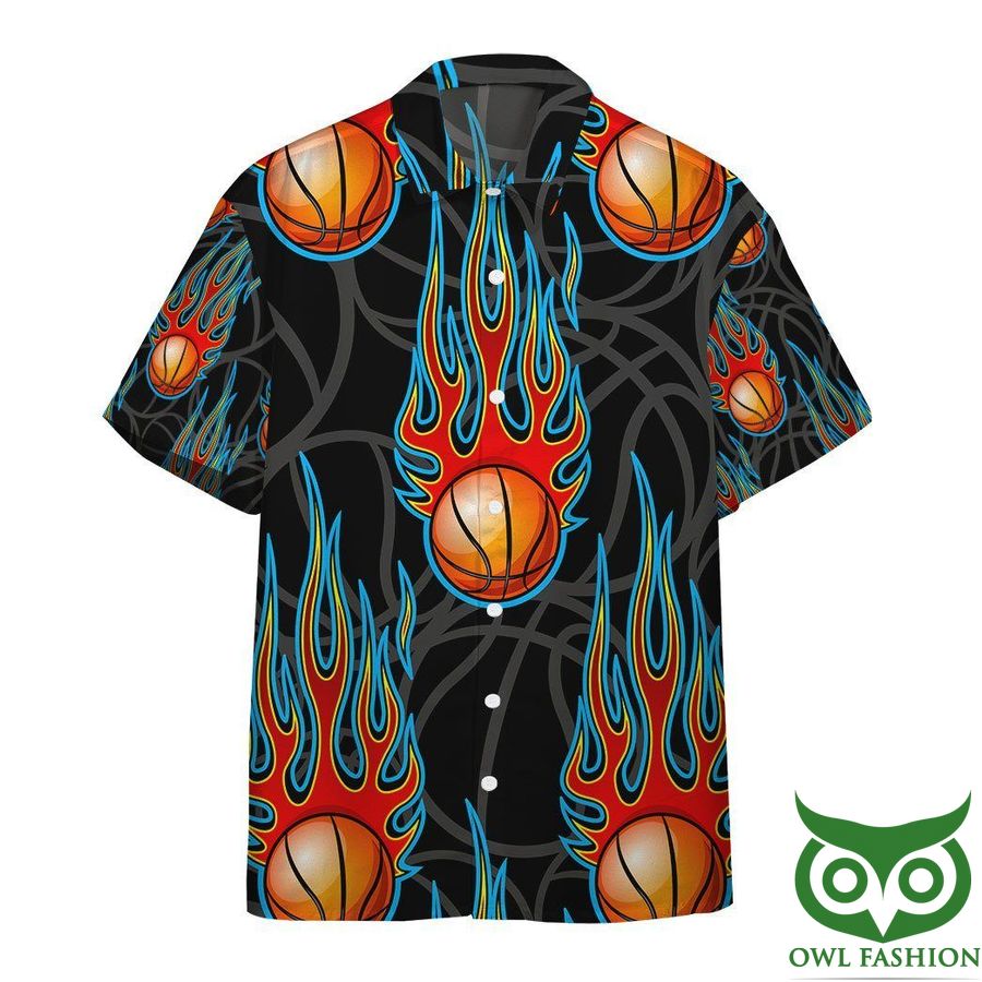 3D AOP Hot Rod Basketball Ball Custom Hawaiian Shirt