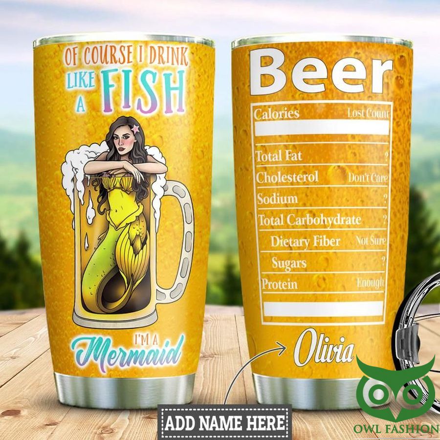 Beer Mermaid Tumbler