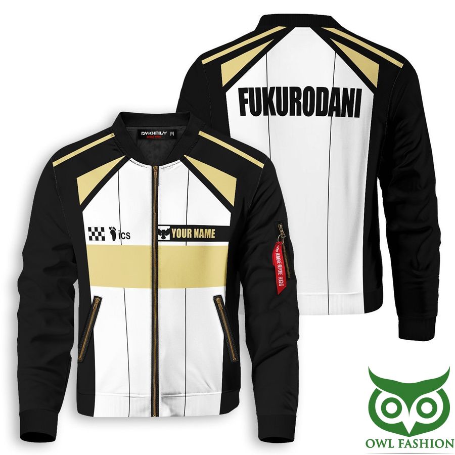 Personalized F1 Fukurodani Haikyuu Printed Bomber Jacket