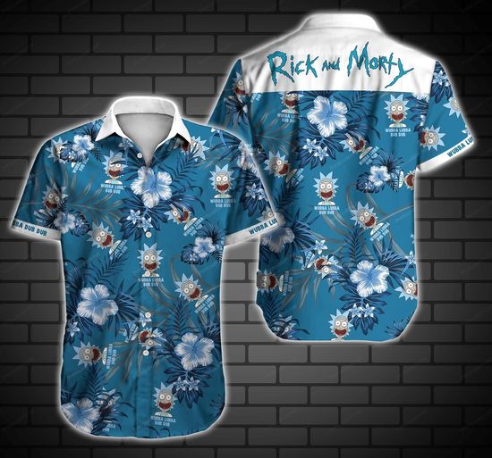 Rick n Morty Wubba Lubba Dub Dub Hawaiian Shirt 