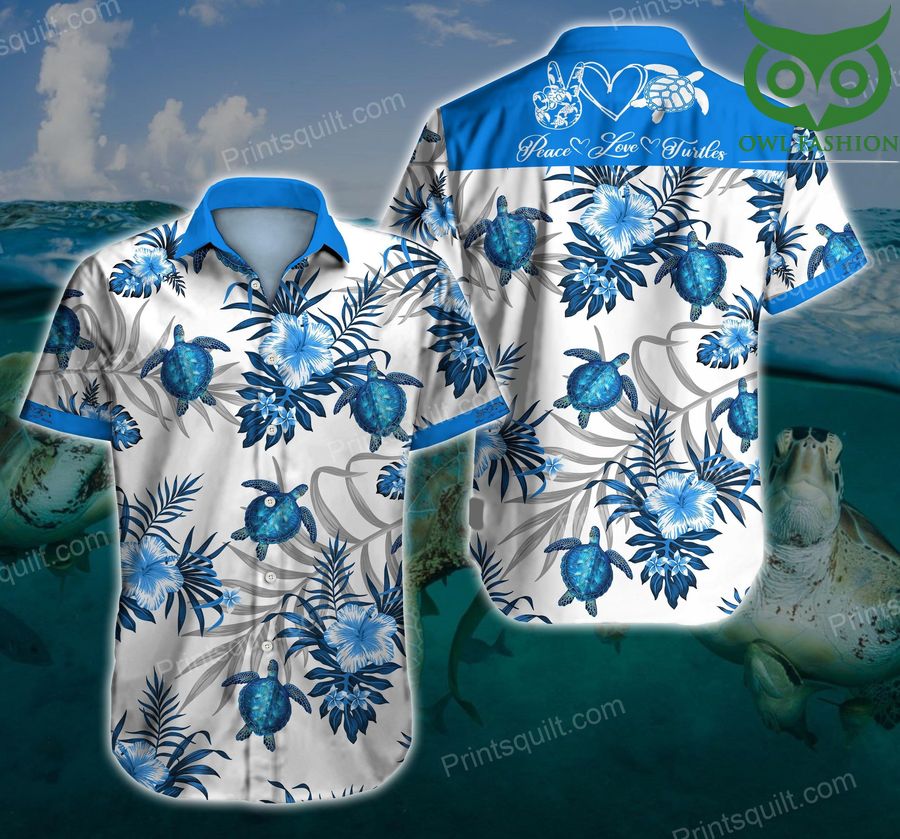 Turtle Love 3d Hawaiian Shirt Summer wear tropical