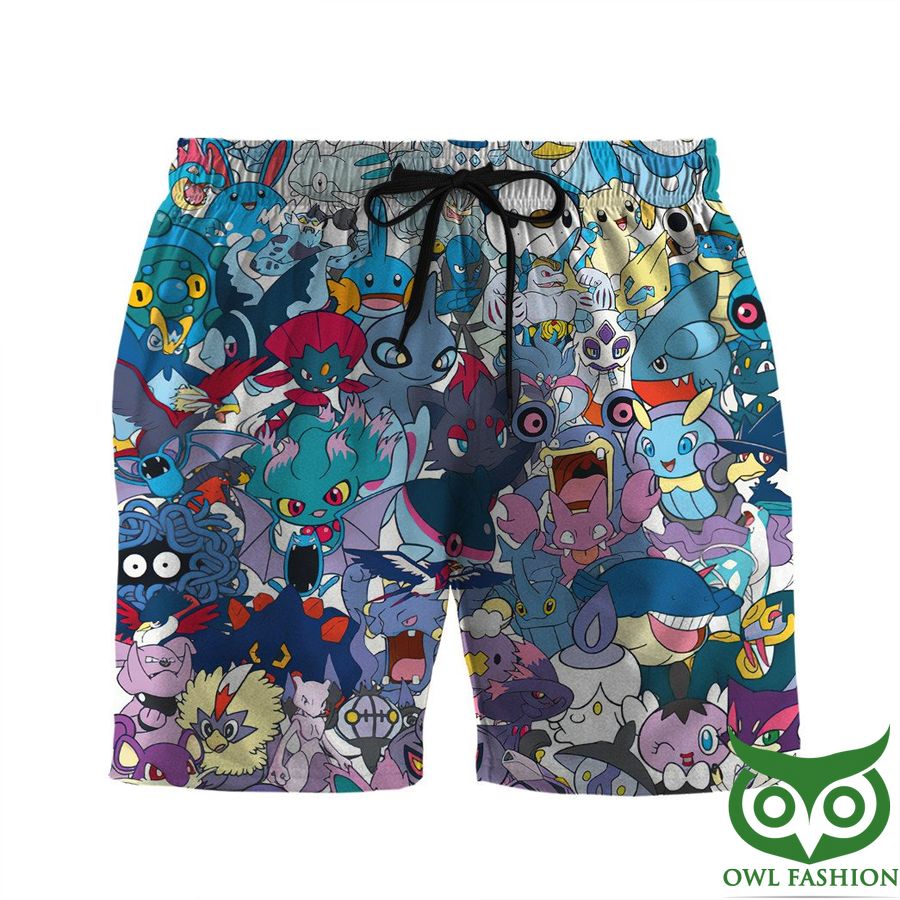 Gearhumans 3D All The Water Pokemon You Could Realize Men Shorts