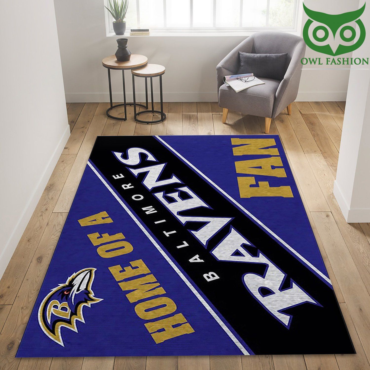 Baltimore Ravens Team Rug Nfl Area carpet rug home décor