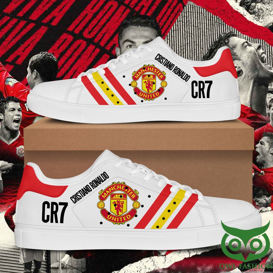 Manchester United Cristiano Ronaldo White Stan Smith Shoes