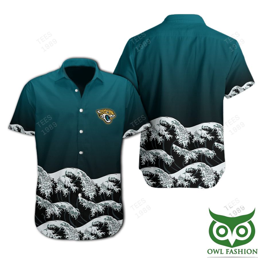 NFL Jacksonville Jaguars Waves Hawaiian Shirt 