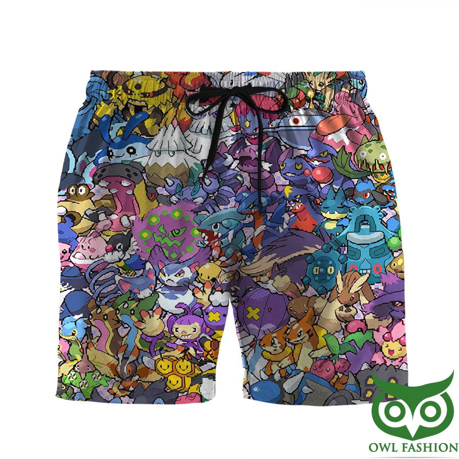 Gearhumans 3D All The Pokemon That You Would Know Men Shorts