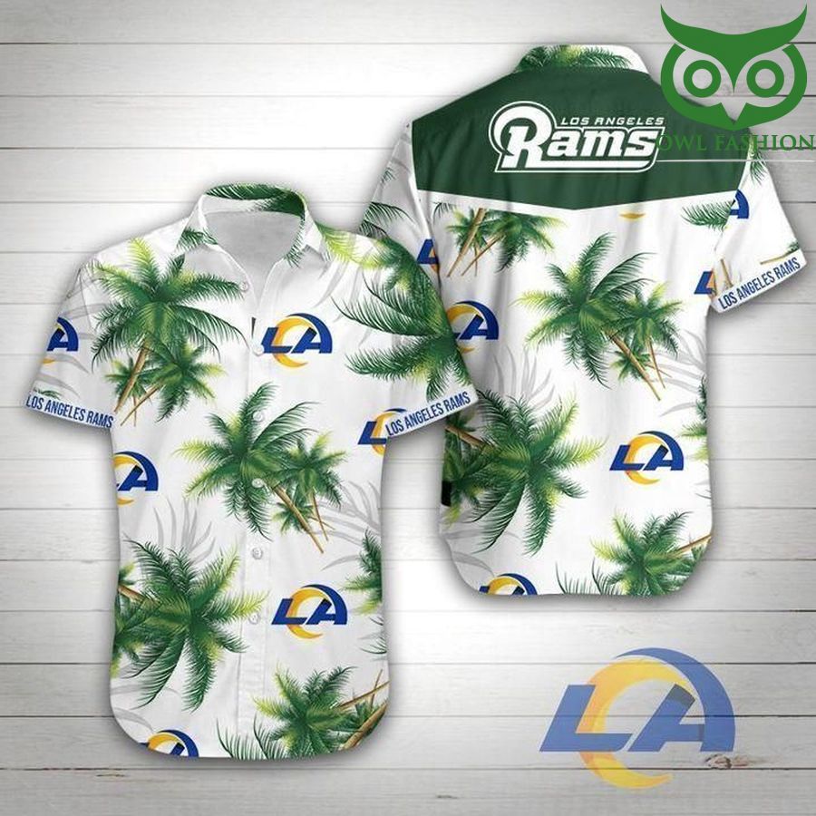 Los Angeles Rams Football Hawaiian Shirt short sleeve summer wear