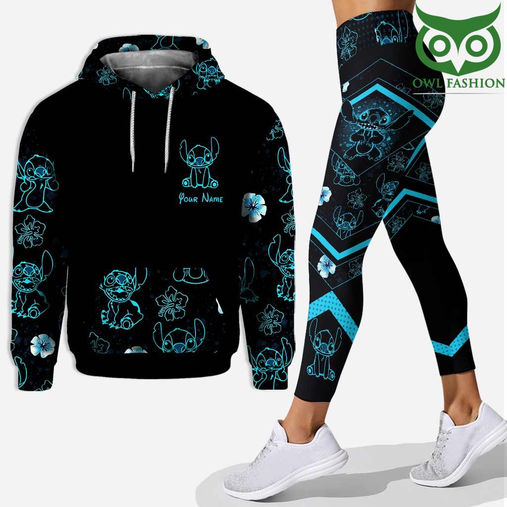 Ohana Means Family Stitch highlight Personalized Hoodie and Leggings