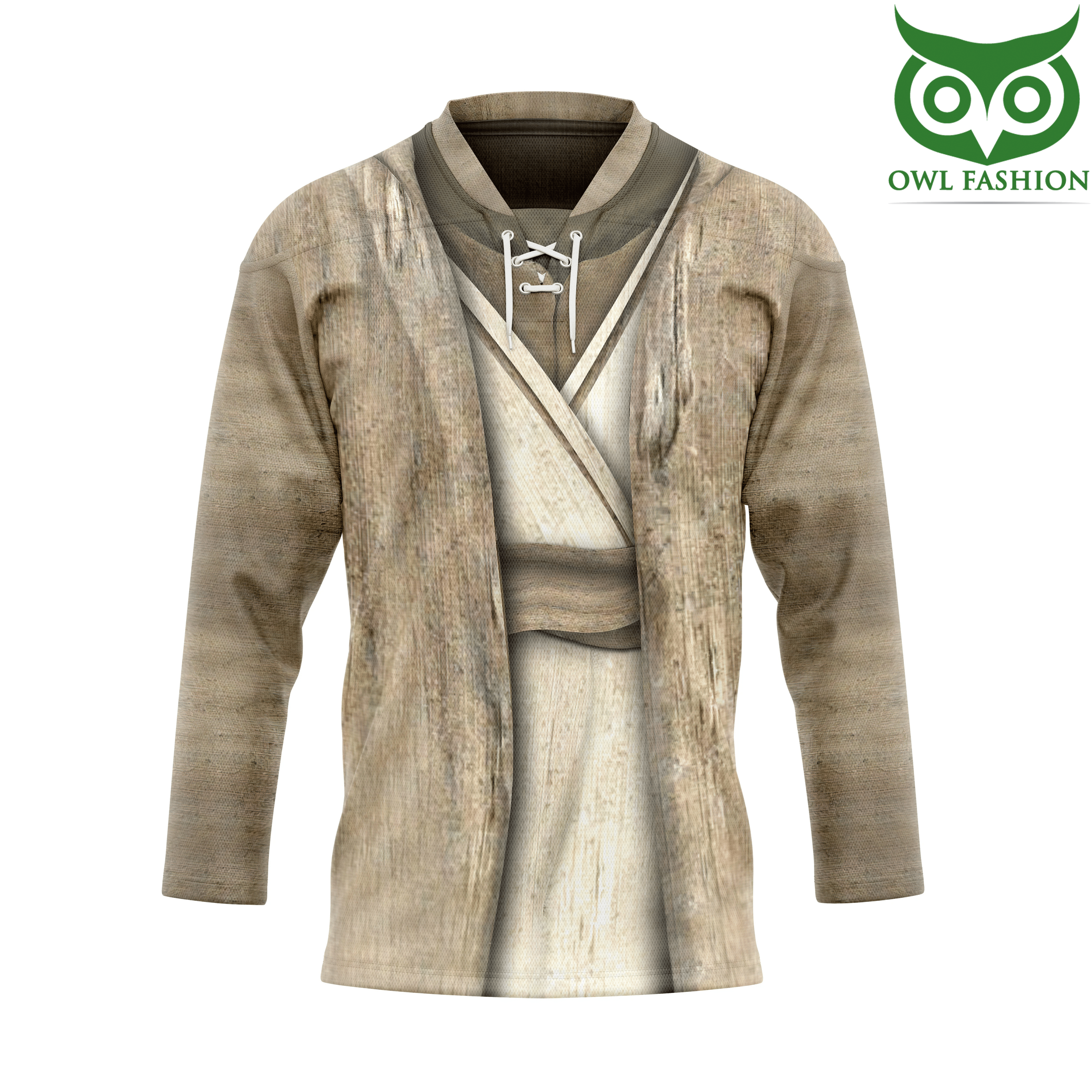 3D Star Wars Yoda Cosplay Custom Hockey Jersey