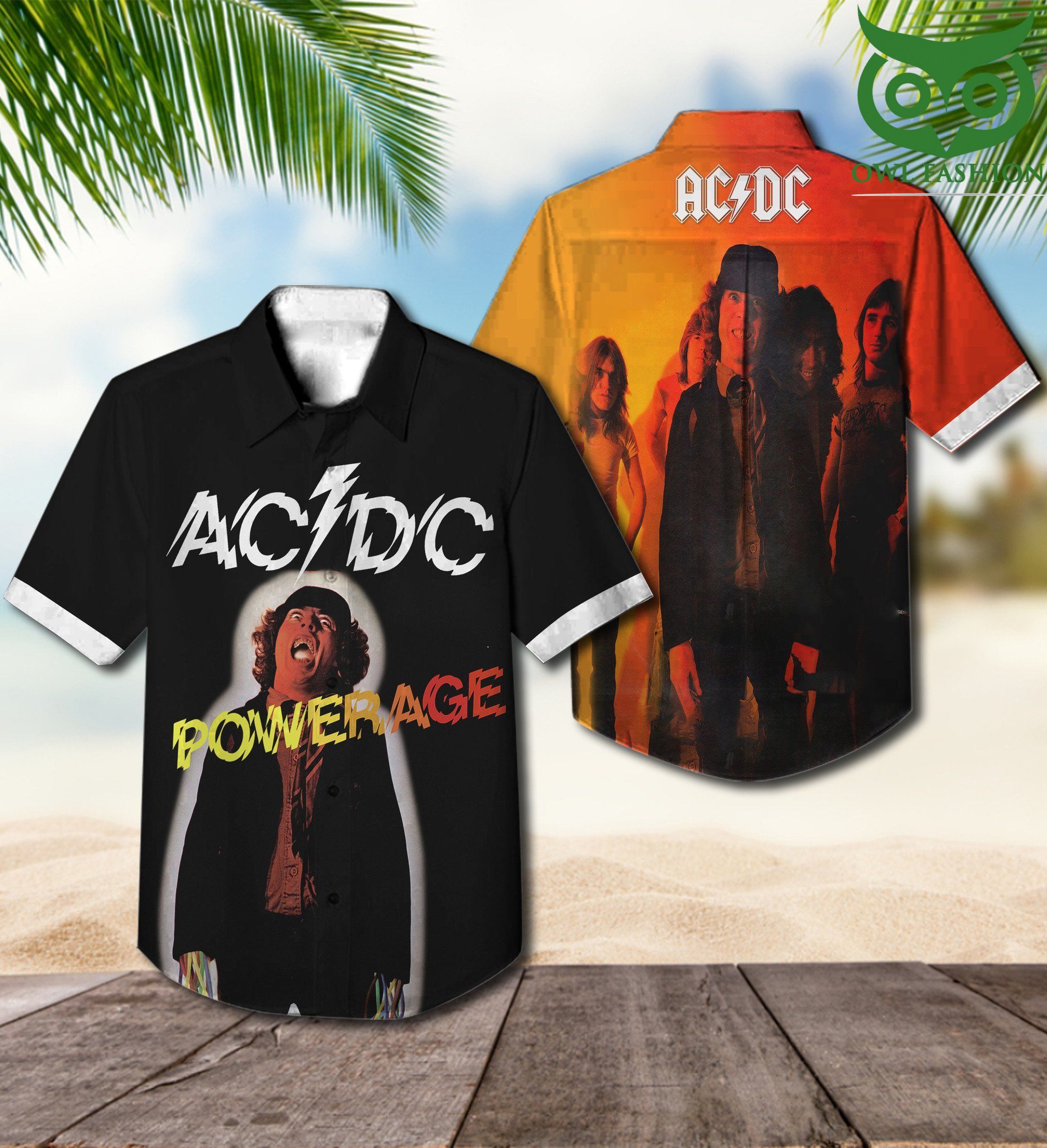ACDC Powerage Hawaiian Shirt