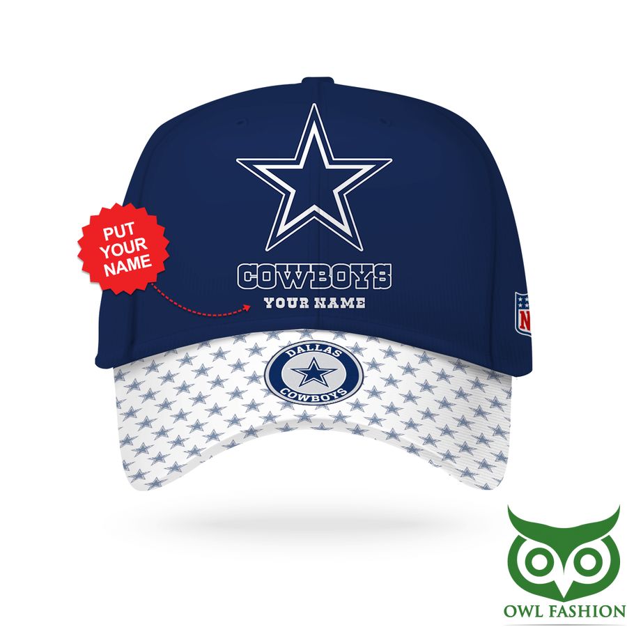 Personalized NFL Dallas Cowboys blue star Printed Hat